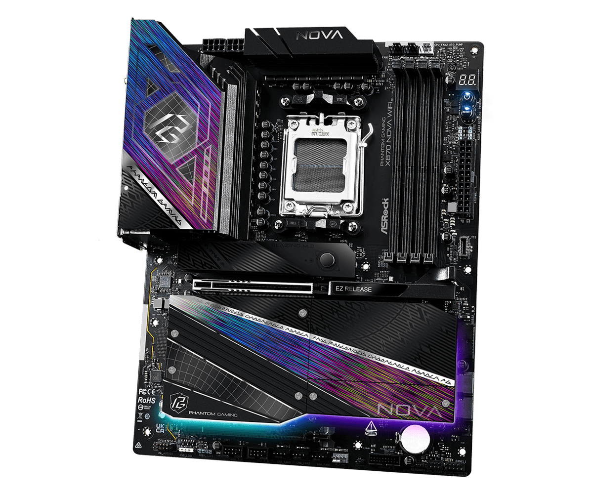Дънна платка ASROCK X870 PG NOVA WIFI, Socket AM5 - Image 3