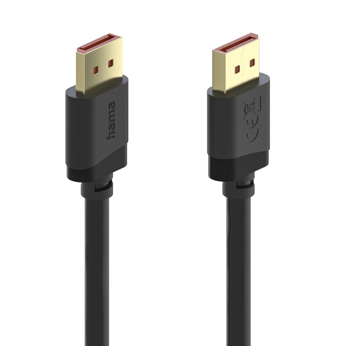 HAMA Кабел DisplayPort, DP 2.1, Ultra-HD 8K, 40 Gbit/s, 2 м - Image 3