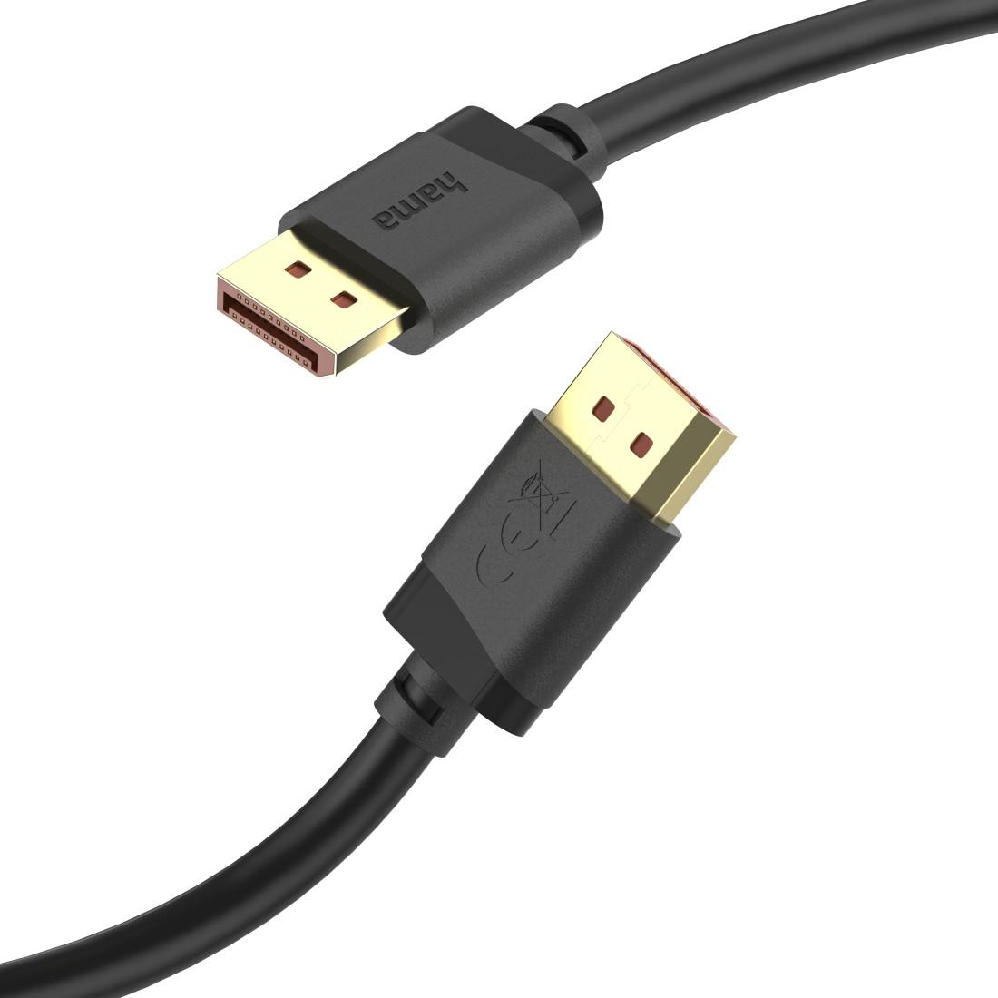 HAMA Кабел DisplayPort, DP 2.1, Ultra-HD 8K, 40 Gbit/s, 2 м - Image 8