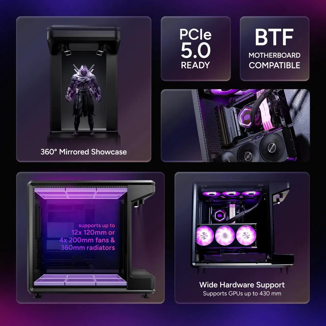 Кутия Cooler Master MasterFrame 360 Mirror Stage - Image 7