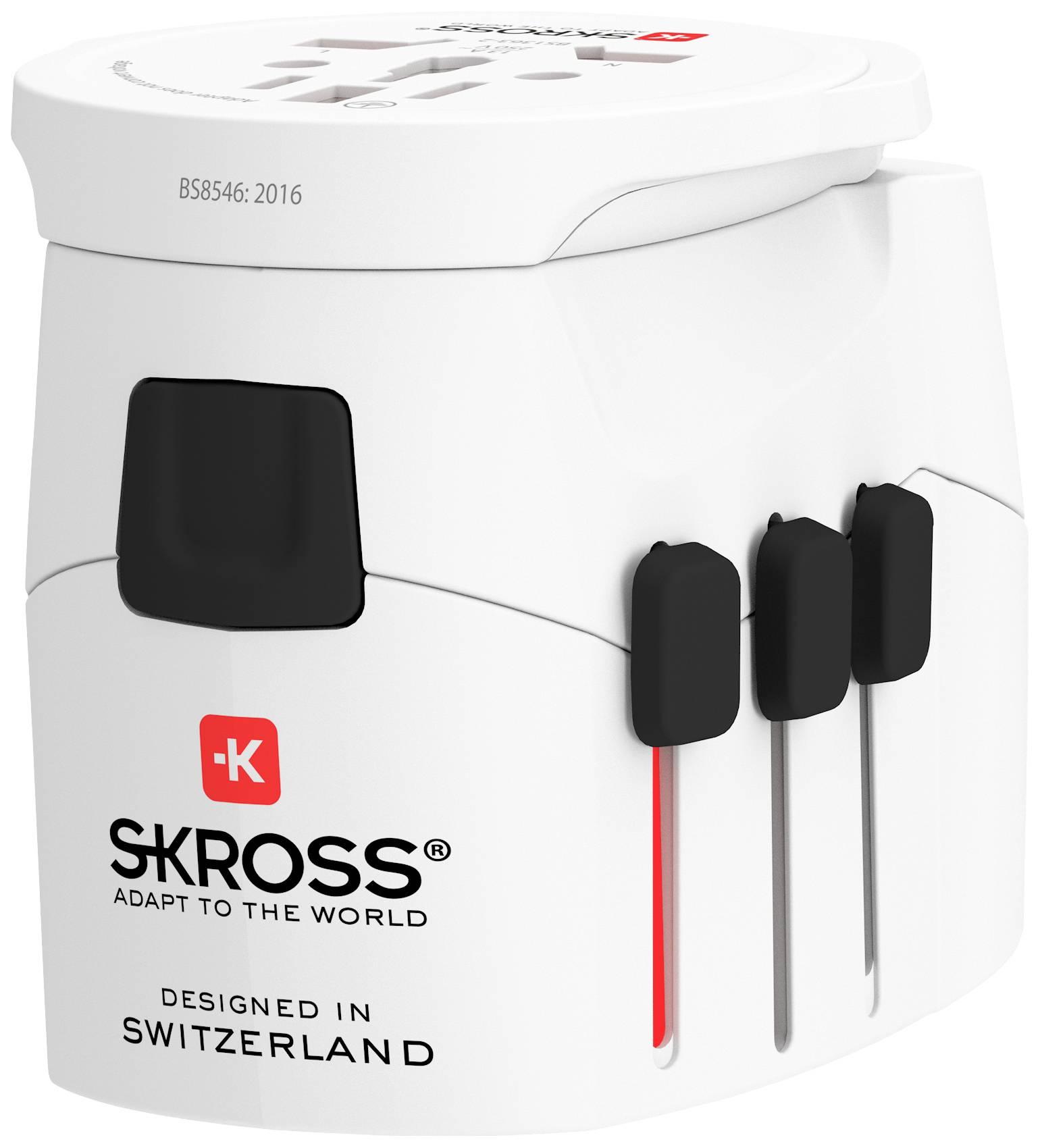 Адаптер SKROSS PRO Light, 2 x USB-A, World, Бял - Image 4