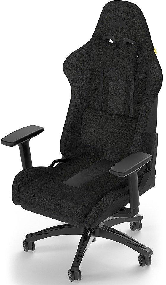 Геймърски стол Corsair TC100 RELAXED - Fabric Black/Black - Image 2