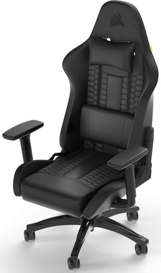 Геймърски стол Corsair TC100 RELAXED - Leatherette Black/Black - Image 3