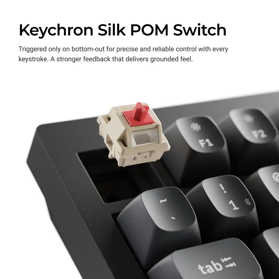 Безжична механичка клавиатура Keychron V6 Ultra 8K - Silk POM Switch Brown - Image 3