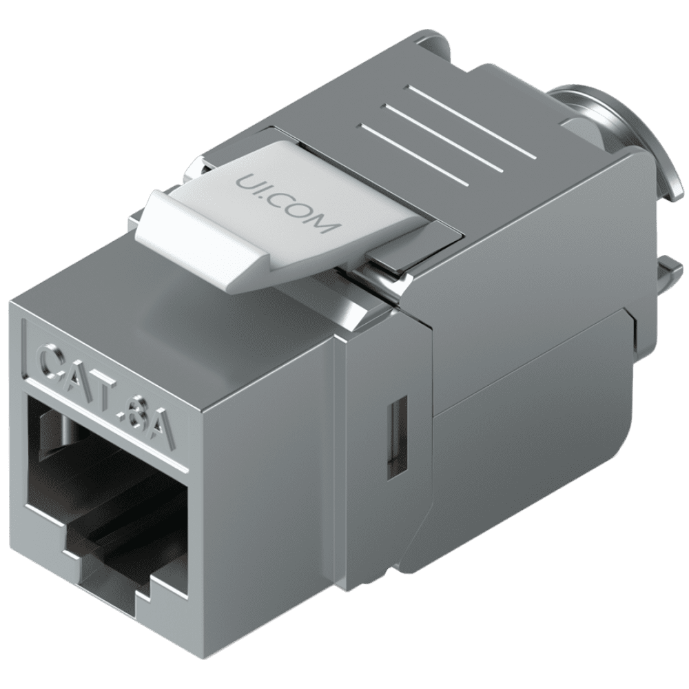 Ubiquiti UniFi UACC-Keystone-Jack-C6A Toolless keystone for terminating a Cat6A Ethernet jack without the use of a punch-down or crimping tool, (12) Keystone Jacks per pack