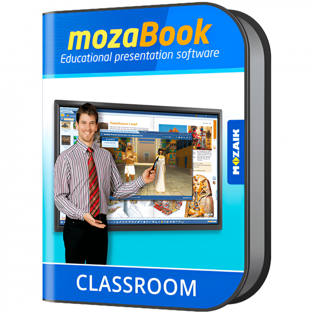 mozaBook CLASSROOM, interactive educational software for teachers, 1 year