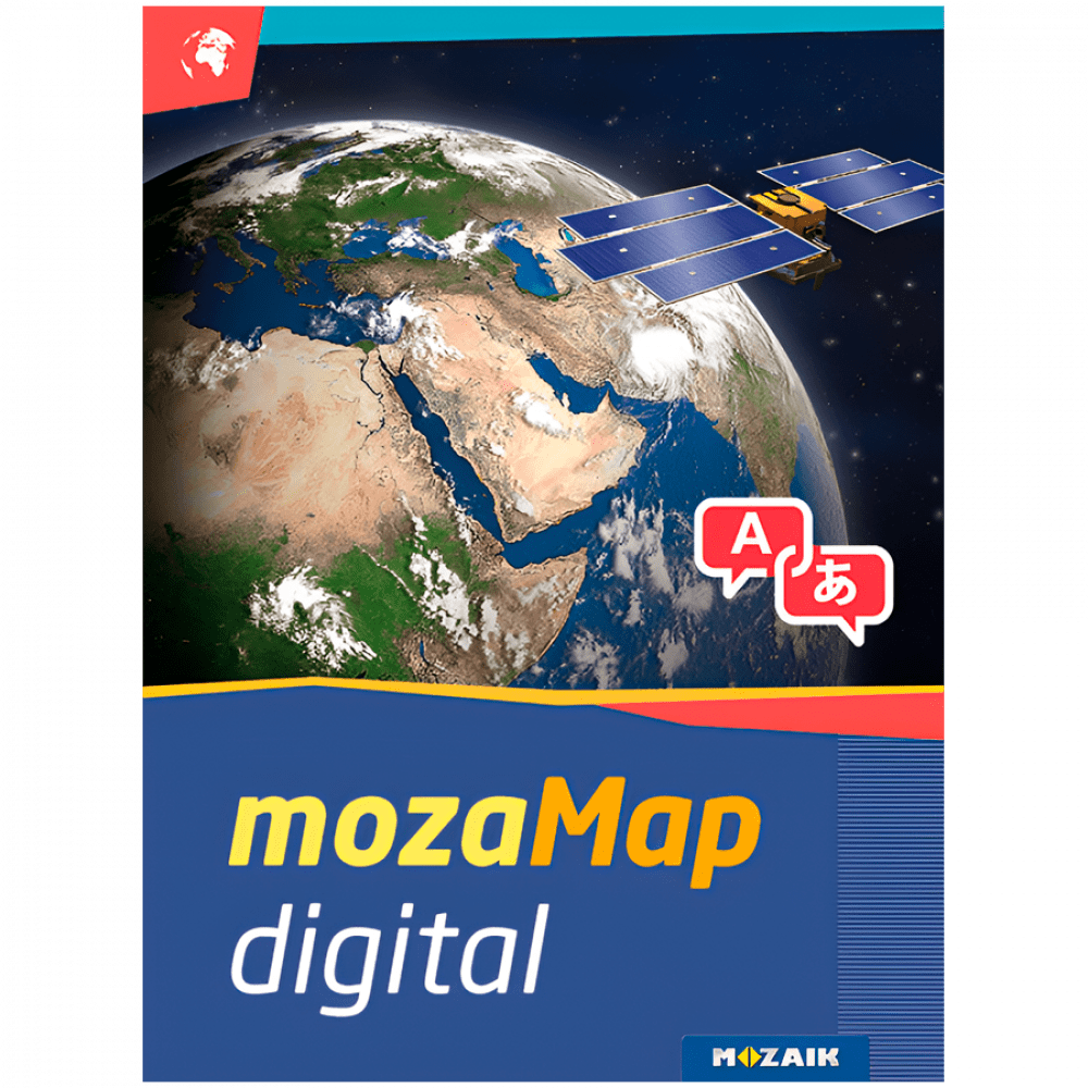 Multilingual Geographical Digital Atlas - Secondary School. 1year, 1device. 288 maps.
