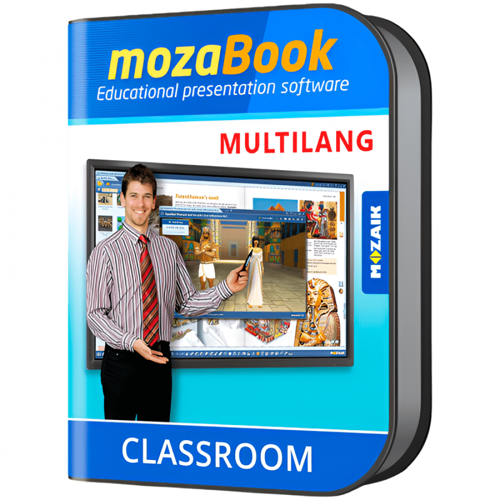 mozaBook MULTILANG - 40 languages / one device/ 1 Yearinteractive educational presentation software for teachers