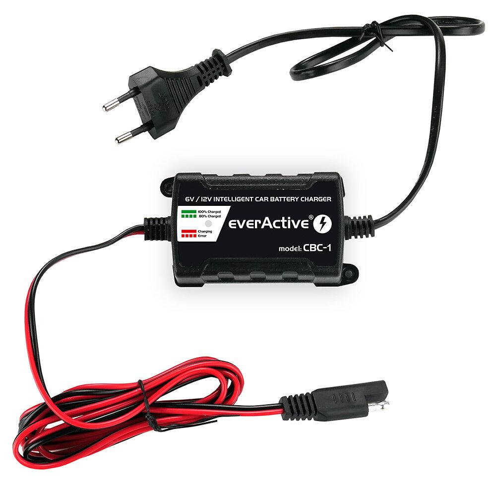 Зарядно процесорно устройство за акумулатор 6V/12V everActive CBC-1 v2 до 1А за автомобили и мотоциклети - Image 3
