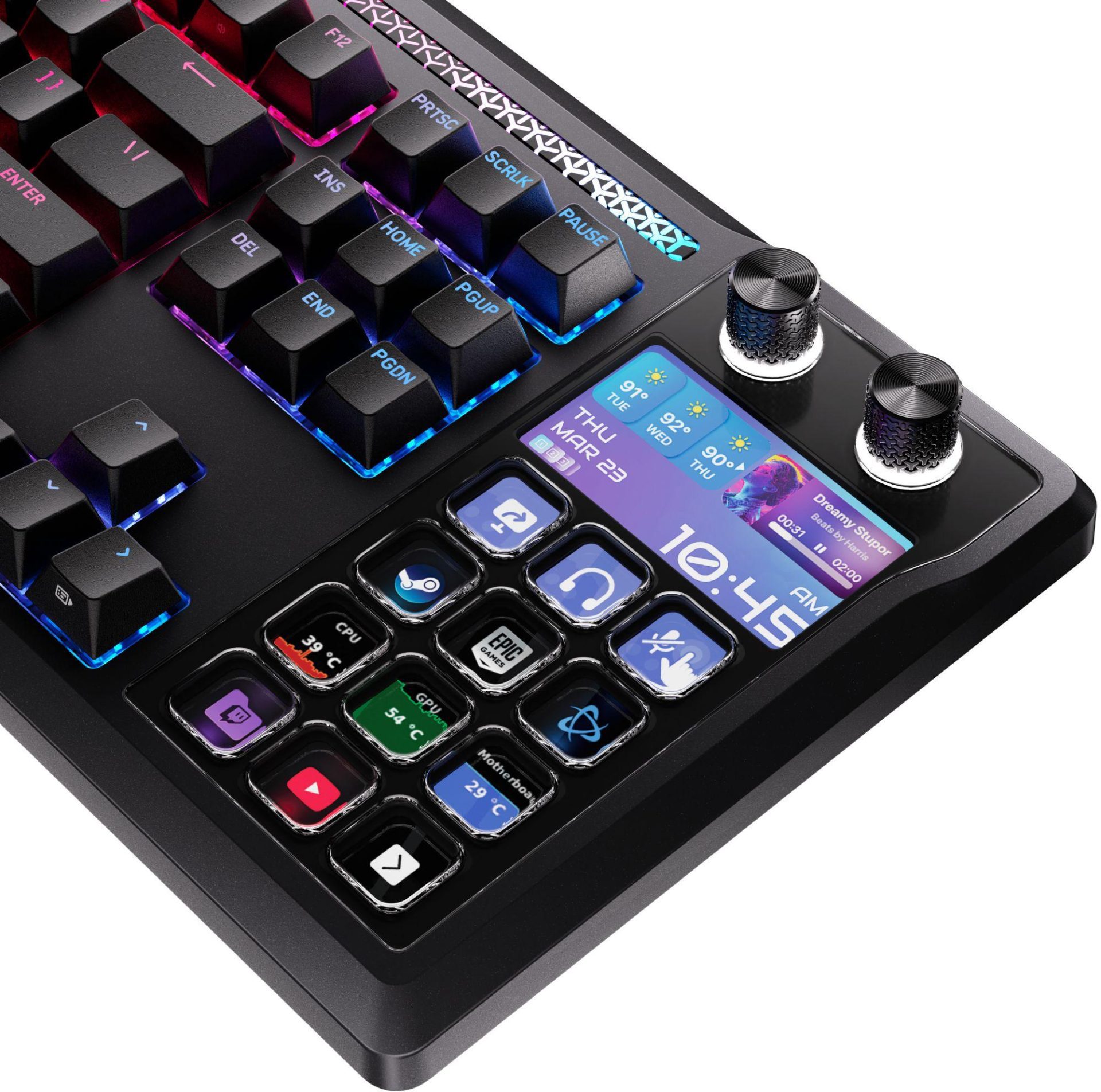 Геймърска механична клавиатура CORSAIR GALLEON 100 SD CRS MLX Pulse Switch - Black - Image 7