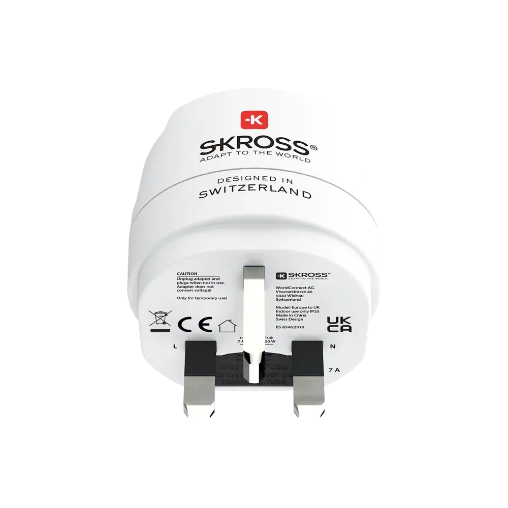 Skross адаптер 220V EU към UK - Image 7