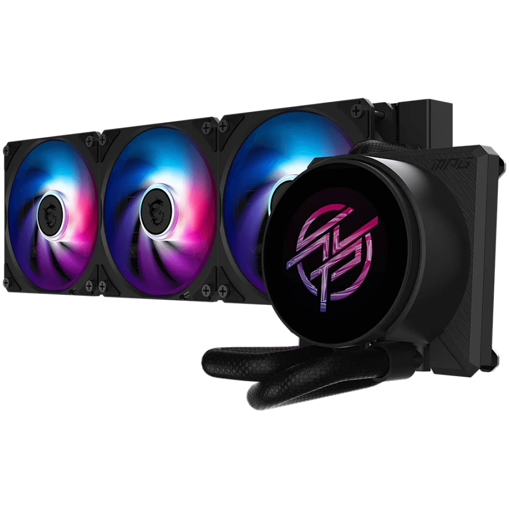 MSI MPG CORELIQUID P22 360, 3x120mm Pre-installed CycloBlade 7 ARGB Fans, 2.1-inch LCD screen, Copper Base, UNI BRACKET, Intel LGA 1700/1851, AMD AM5/AM4, 5Y Warranty